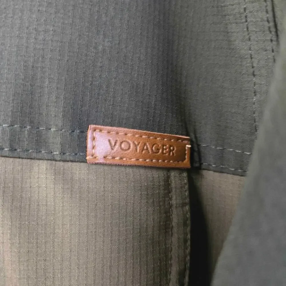 Voyager Men's Colorblock‎ Hooded Windbreaker Jacket medium